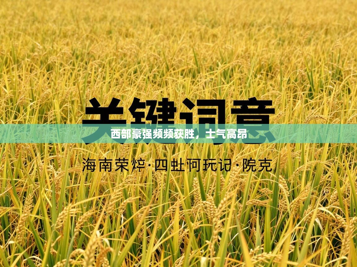 西部豪强频频获胜,士气高昂 第2张